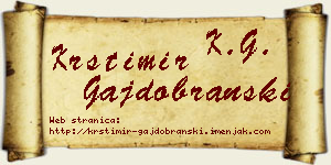 Krstimir Gajdobranski vizit kartica
